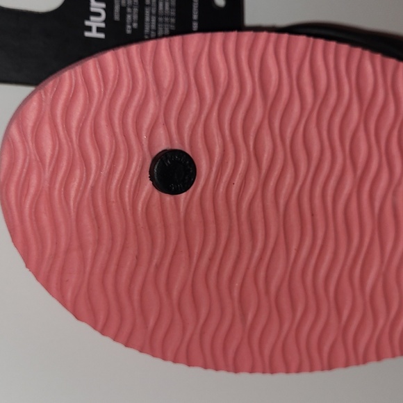 Hurley Mens Palm Trees Print Beach Pool Sandals Thongs Size 12 Pink / Black - Picture 8 of 9